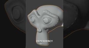 Add a pressure effect under the stitches from our previous post  #b3d #blender3d #geometrynodes