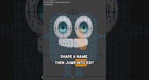 Cubey is suddenly sad 🙁 #b3d #rigging