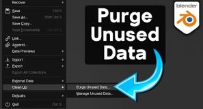 How to Purge Unused Data in Blender