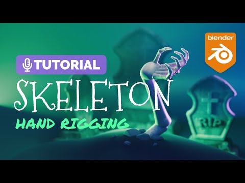 Blender Skeleton Hand Rigging Tutorial  | Polygon Runway