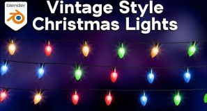 Easy Vintage Style Christmas Lights💡Geometry Nodes (Blender Tutorial)