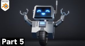 Creating a Cute Robot in Blender 🤖 Part 5 (Blender Tutorial)