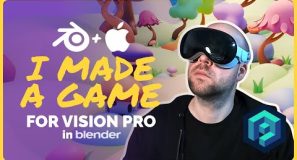 How I used Blender to create a game for Apple Vision Pro | Polygon Runway