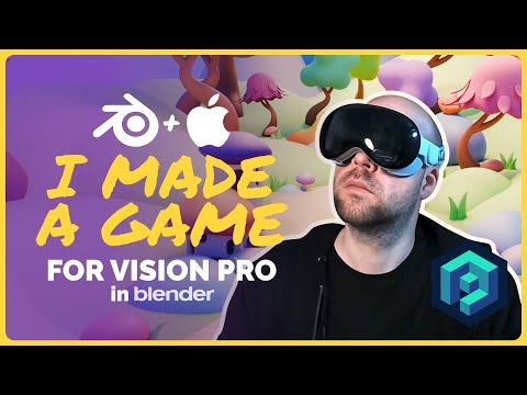 How I used Blender to create a game for Apple Vision Pro | Polygon Runway