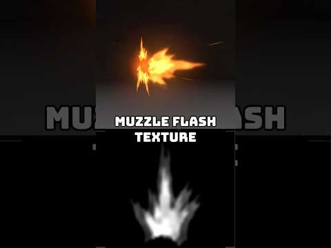 How to create a proper Muzzle Flash texture! #gamedev #vfx