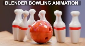 Blender: Make a Bowling Animation | EASY