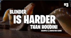 Blender is Harder to learn than Houdini – animating slugs