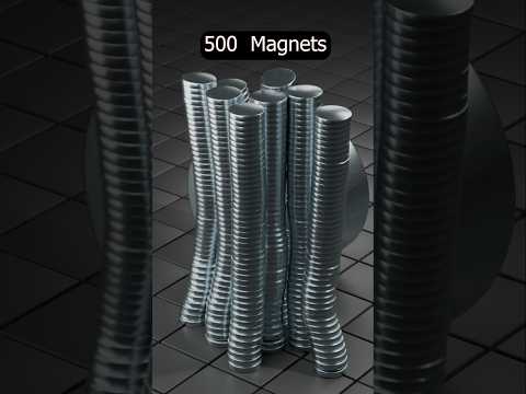 1000 Magnet Simulation – Blender