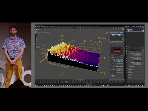 Making a spectrogram with Geometry Nodes — Blender Conference 2025