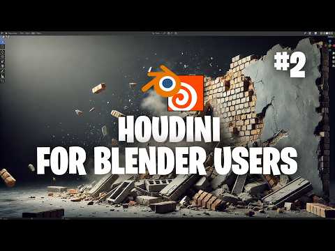 learning #Houdini like its #Blender #2 RBD Destruction