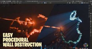 Blender Procedural laser beam destroyer