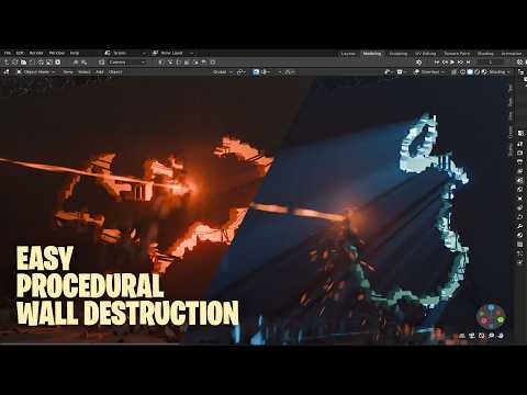Blender Procedural laser beam destroyer