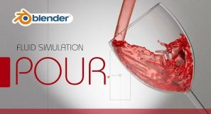 Blender Tutorial – Fluid Simulation Liquid Pour