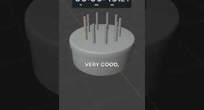 Daniel Nees trying to make a 1-minute birthday cake in #blender3d #b3d