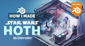 Star Wars Echo Base Diorama in Blender – 3D Modeling Process | Polygon Runway