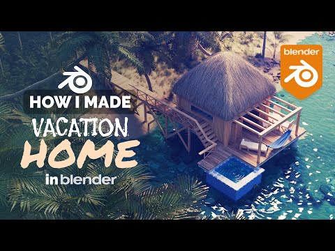 Exotic Vacation Hut in Blender – 3D Modeling Process | Polygon Runway