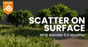 Blender 5.0 | The Scatter on Surface Modifier is a GAME CHANGER