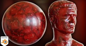 Procedural Red Marble Material (Blender Tutorial)
