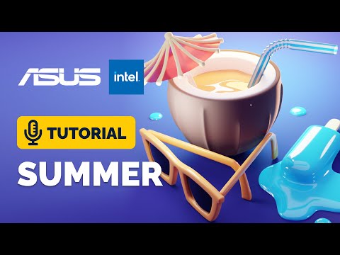 Blender Summer Illustration Tutorial | Polygon Runway