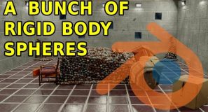 Bunch of Rigid Body Spheres With Force Fields Blender