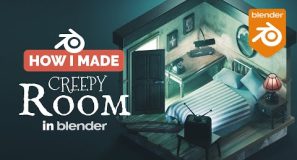 Creepy Hotel Room in Blender – 3D Modeling Process | Polygon Runway