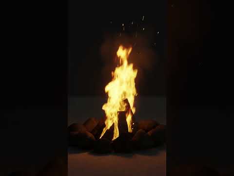 Realistic Campfire Simulation in Blender (Course Preview)