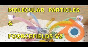 Molecular Particles With Force Fields V2  Blender 3D