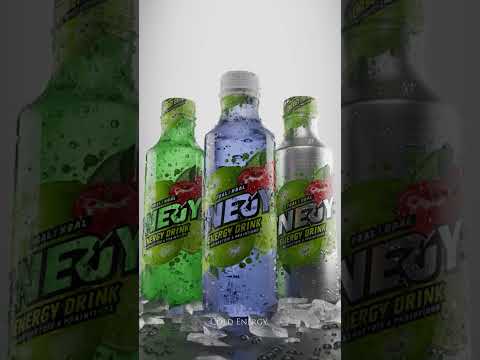 Making an energy drink ad in blender shorts #motiongraphics