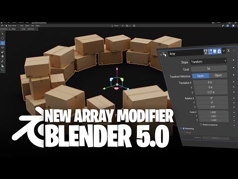 New Array modifier in blender 5.0