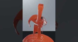 A Cool Blender Fluid Simulation 🔥 #blender #blender3d #3danimation