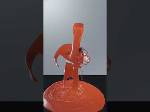 A Cool Blender Fluid Simulation 🔥 #blender #blender3d #3danimation