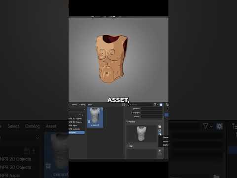 How to easily personalize the thumbnails of your assets in Blender 4.5 #b3d #blender3d #3d