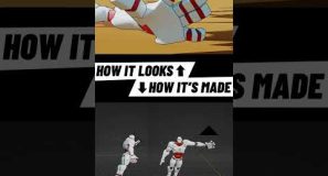 My favorite animation workflow, using 3D rigs as 2D drawing.  #blender #animation #p2design #3D #2D