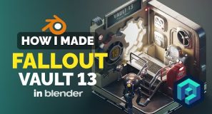 Fallout Vault in Blender – 3D Modeling Process | Polygon Runway