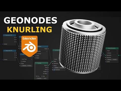 Make Knurling with GeoNodes | EASY