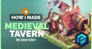Medieval Tavern in Blender – 3D Modeling Process | Polygon Runway