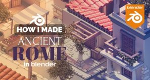 Ancient Rome City in Blender – 3D Modeling Process | Polygon Runway