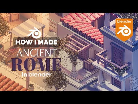 Ancient Rome City in Blender – 3D Modeling Process | Polygon Runway