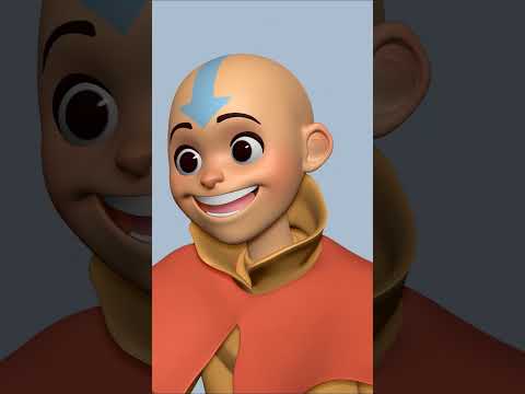 Avatar Aang – Time Lapse 🌊⛰️🔥🌪️ The Last Airbender