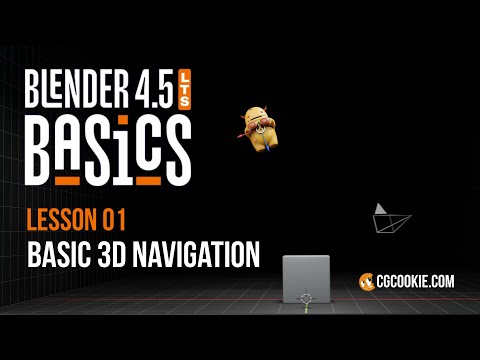 Intro to 3D Navigation in Blender – BLENDER 4.5 BASICS (part 1)