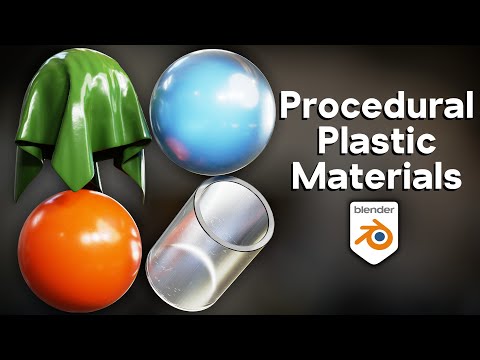 Creating Procedural Plastic Materials in Blender (Tutorial)