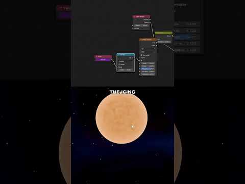 Create a simple Sun shader in Blender #b3d #blender3d