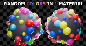 Random Colored Objects In 1 Material | Blender Tutorial