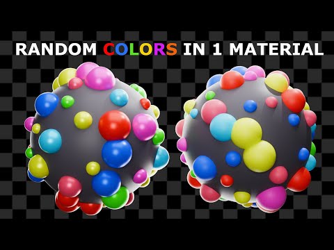 Random Colored Objects In 1 Material | Blender Tutorial