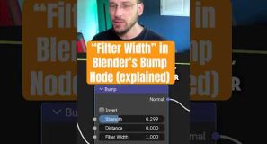 Blender 4.4+ Bump Node Update: How Filter Width Makes Your Textures Sharper