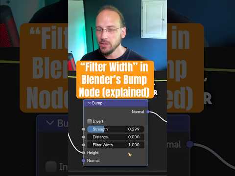 Blender 4.4+ Bump Node Update: How Filter Width Makes Your Textures Sharper