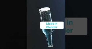 Reactive liquid in a bottle (made in Blender, no fluid sim)