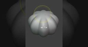 How you can quickly sculpt a pumpkin in Blender #b3d #blender3d