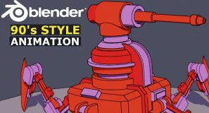 Blender 90’s Style Robot Animation | Part 3