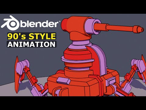 Blender 90’s Style Robot Animation | Part 3
